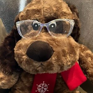 Clear Cat-Eye reader Glasses with fun frame detail +1.75